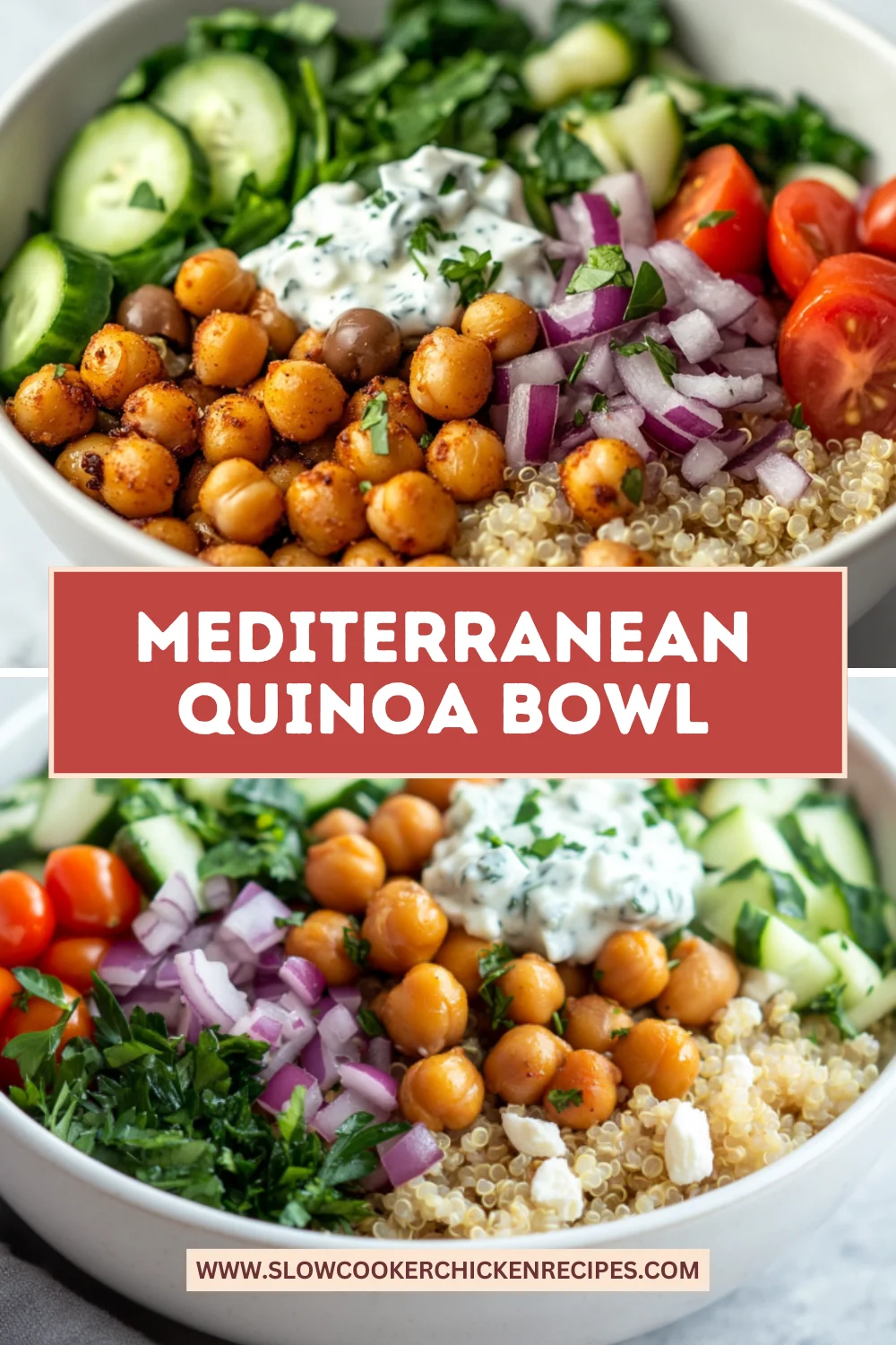 Mediterranean quinoa bowl