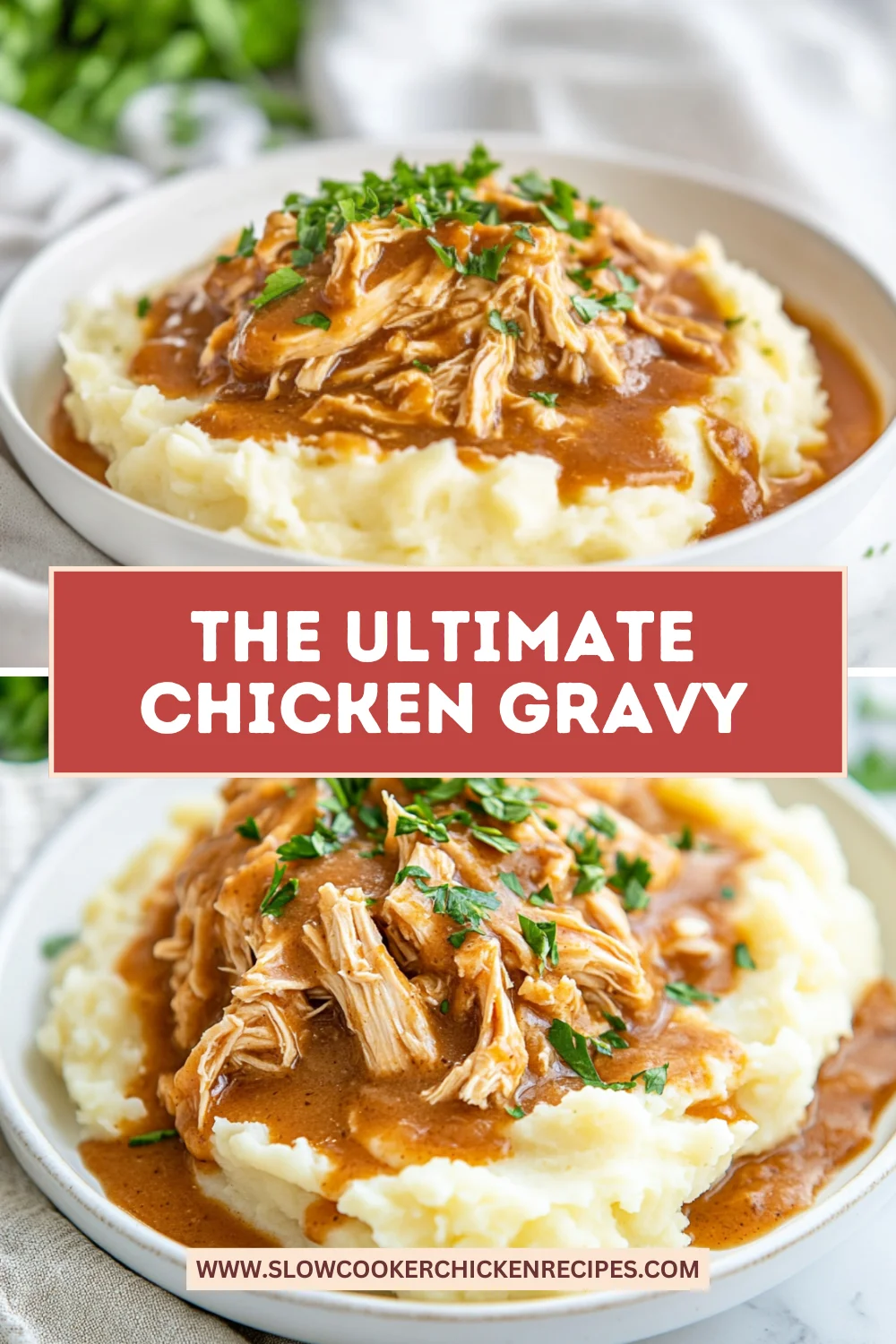 slow cooker chicken and gravy