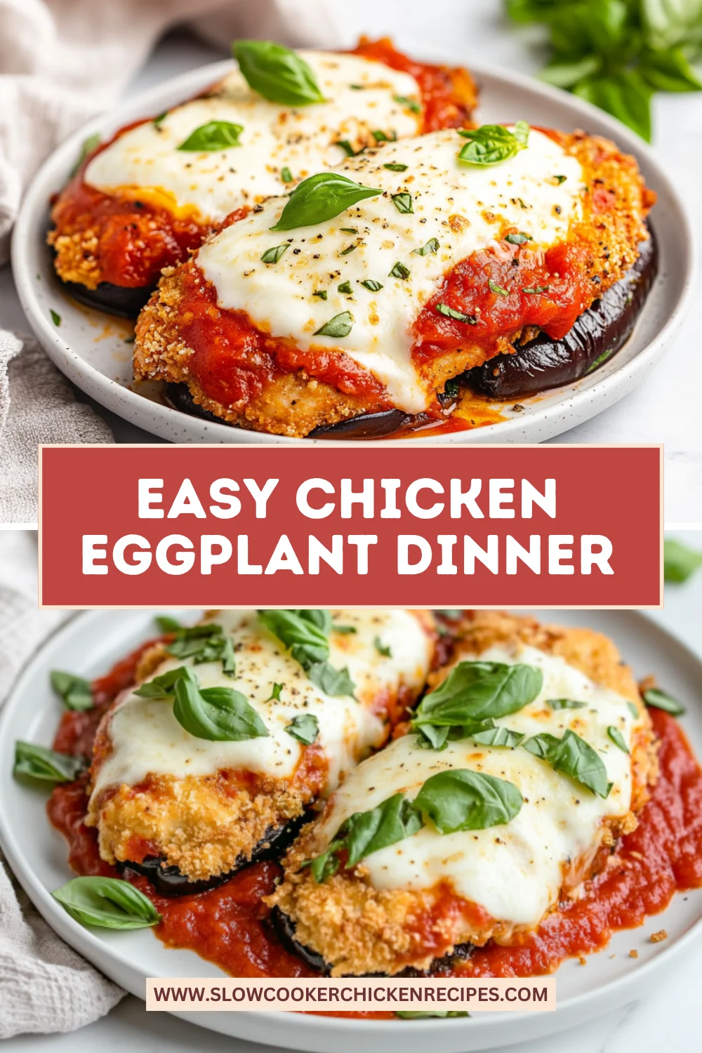 air fryer chicken eggplant parmesan