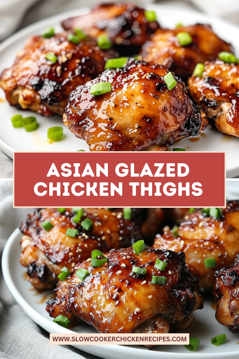 Asian glazed chicken thighs