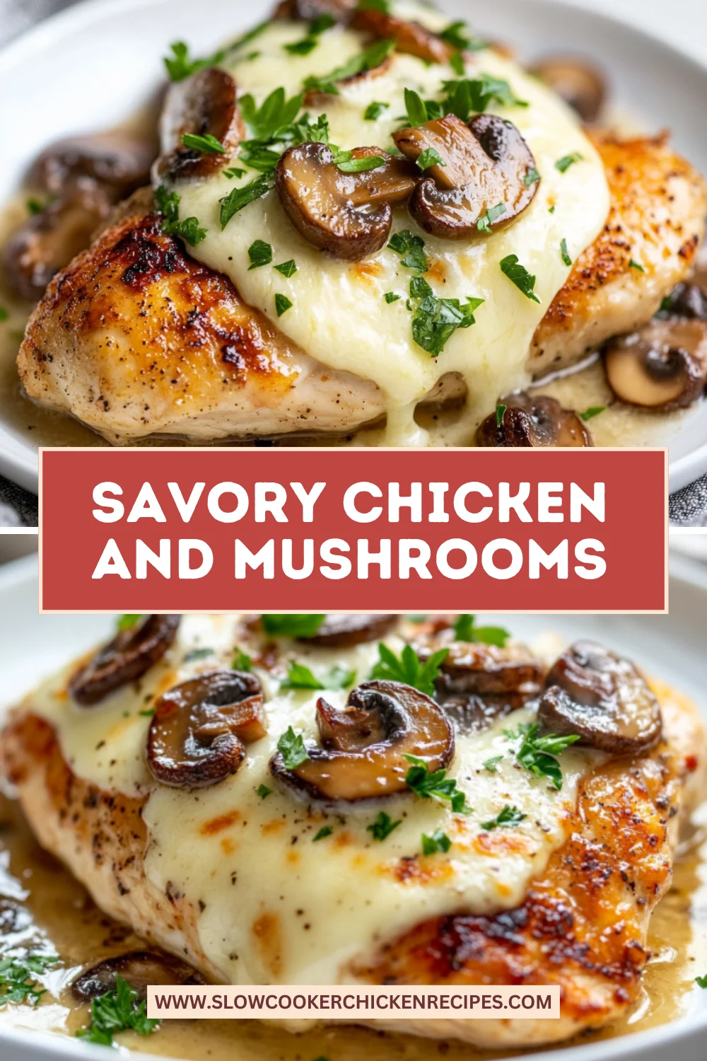 baked chicken with mushrooms