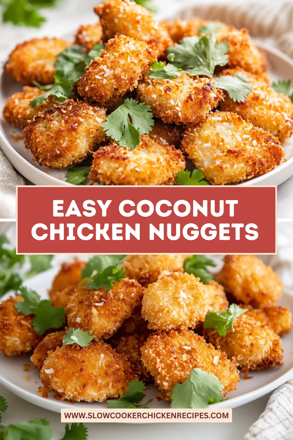 baked coconut chicken nuggets