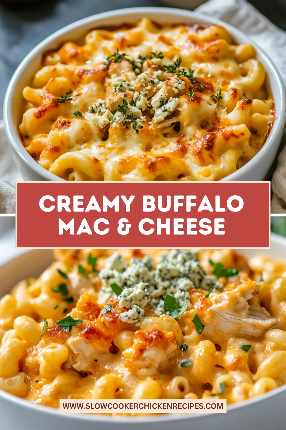Buffalo chicken macaroni and cheese