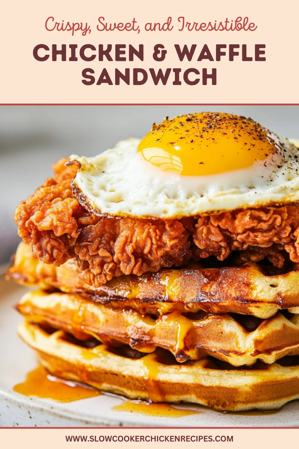 chicken and waffles sandwich