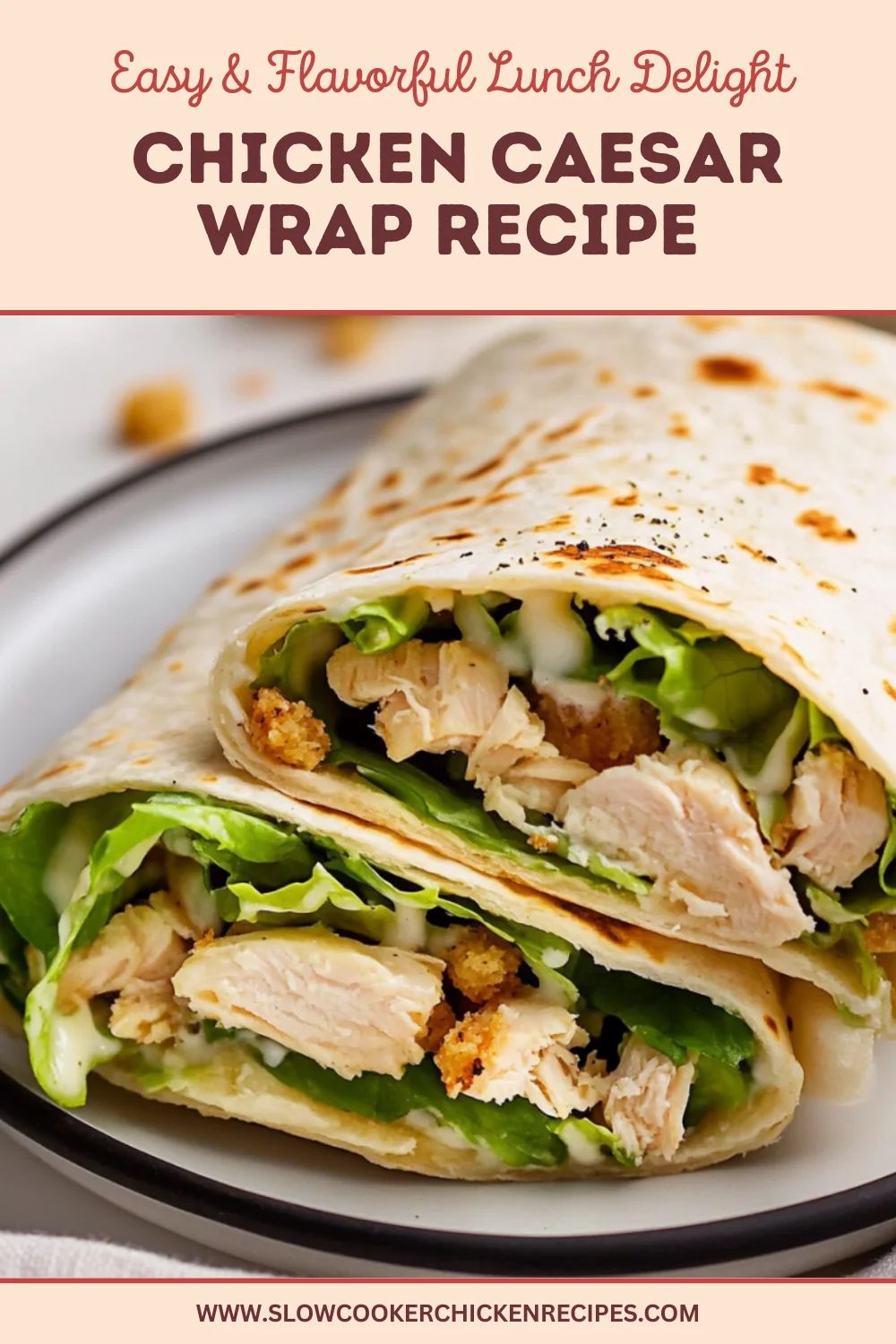 chicken caesar wrap