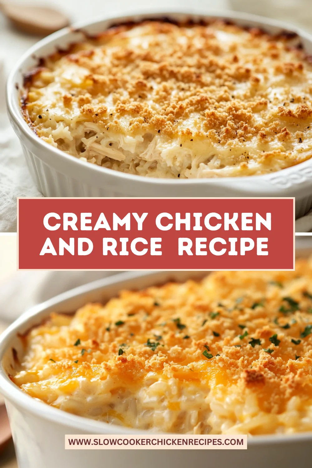 creamy chicken and rice casserole