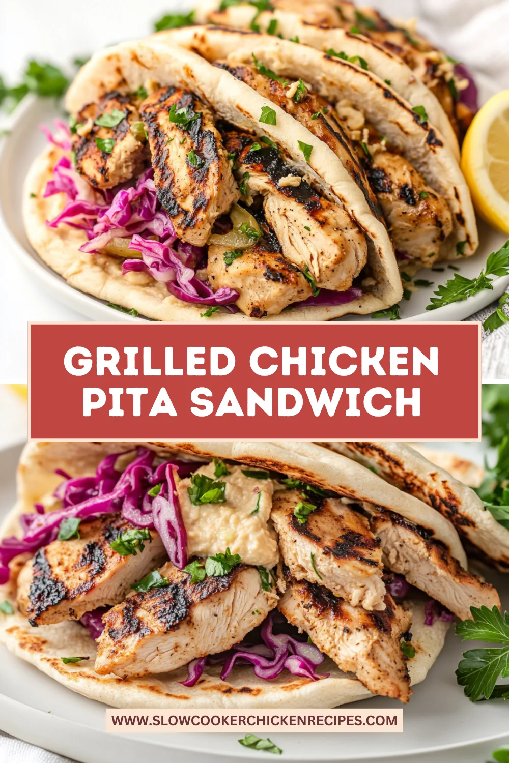 grilled chicken pita sandwich