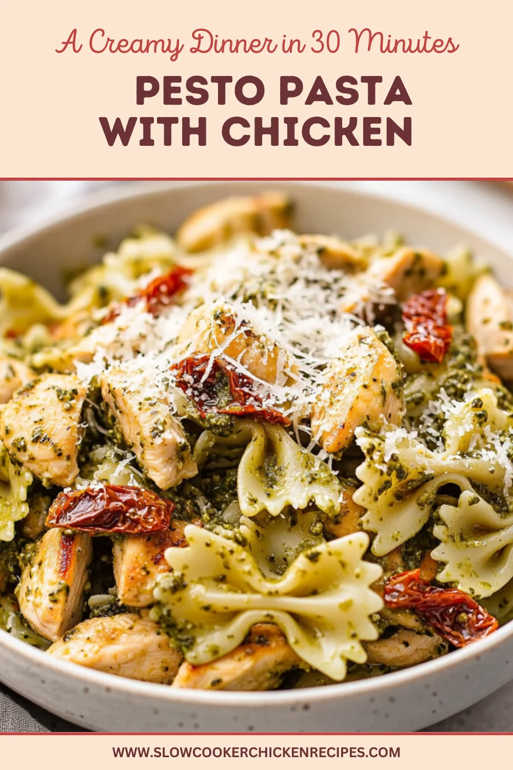 pesto pasta with chicken