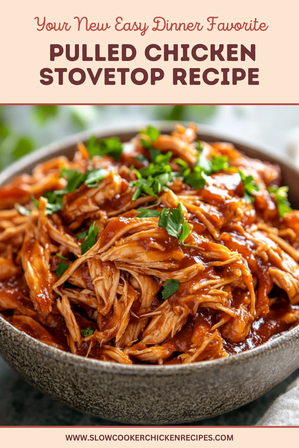 pulled chicken stovetop