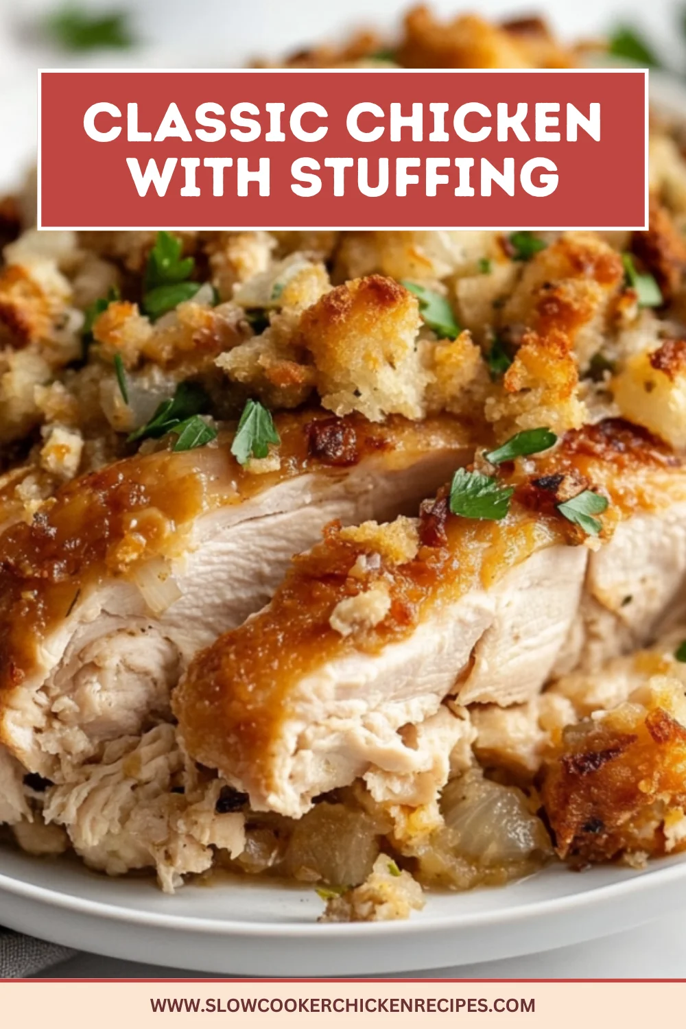 slow cooker chicken with stuffing